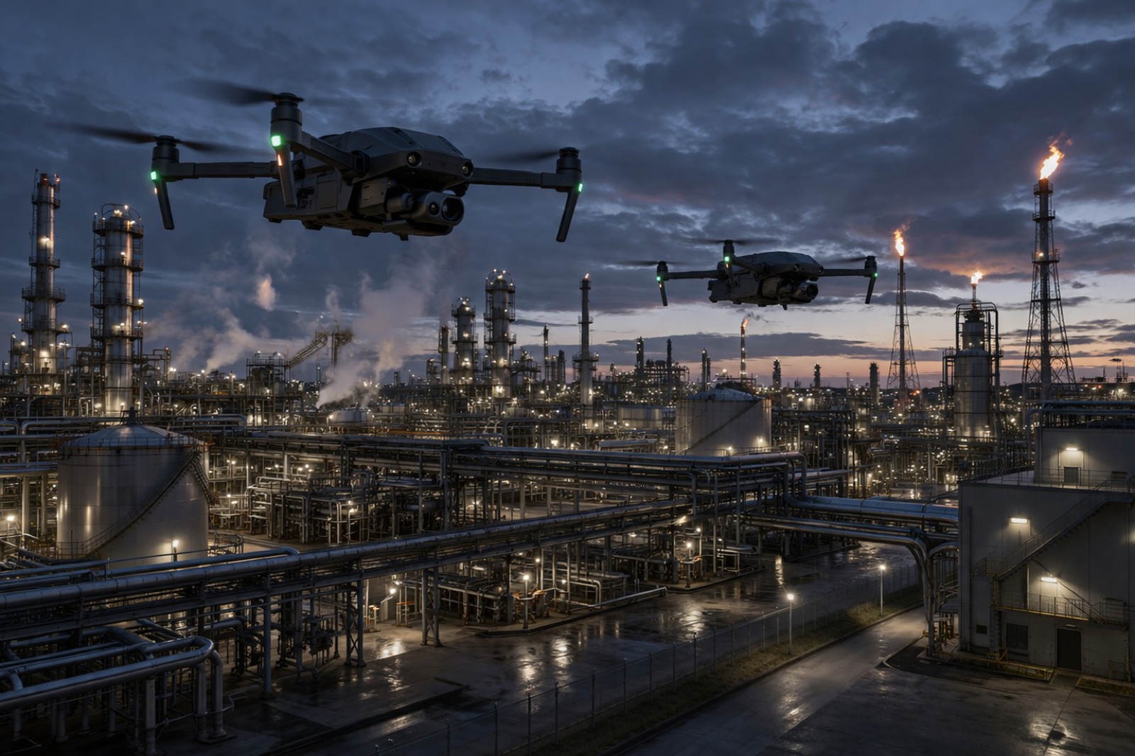 Defense drones over critical infrastructure